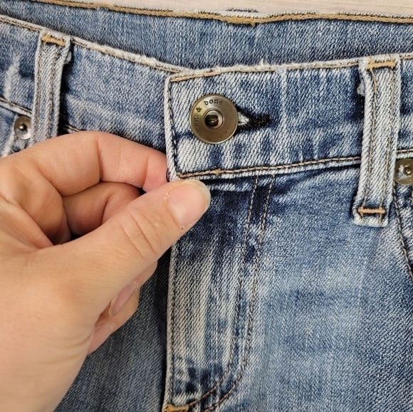 RAG & BONE DRE RAW HEM ANKLE JEANS in KINGSTON, SZ 27 - Picture 2 of 9